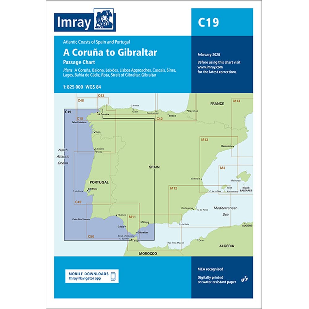 C19 Imray A Coruña to Gibraltar